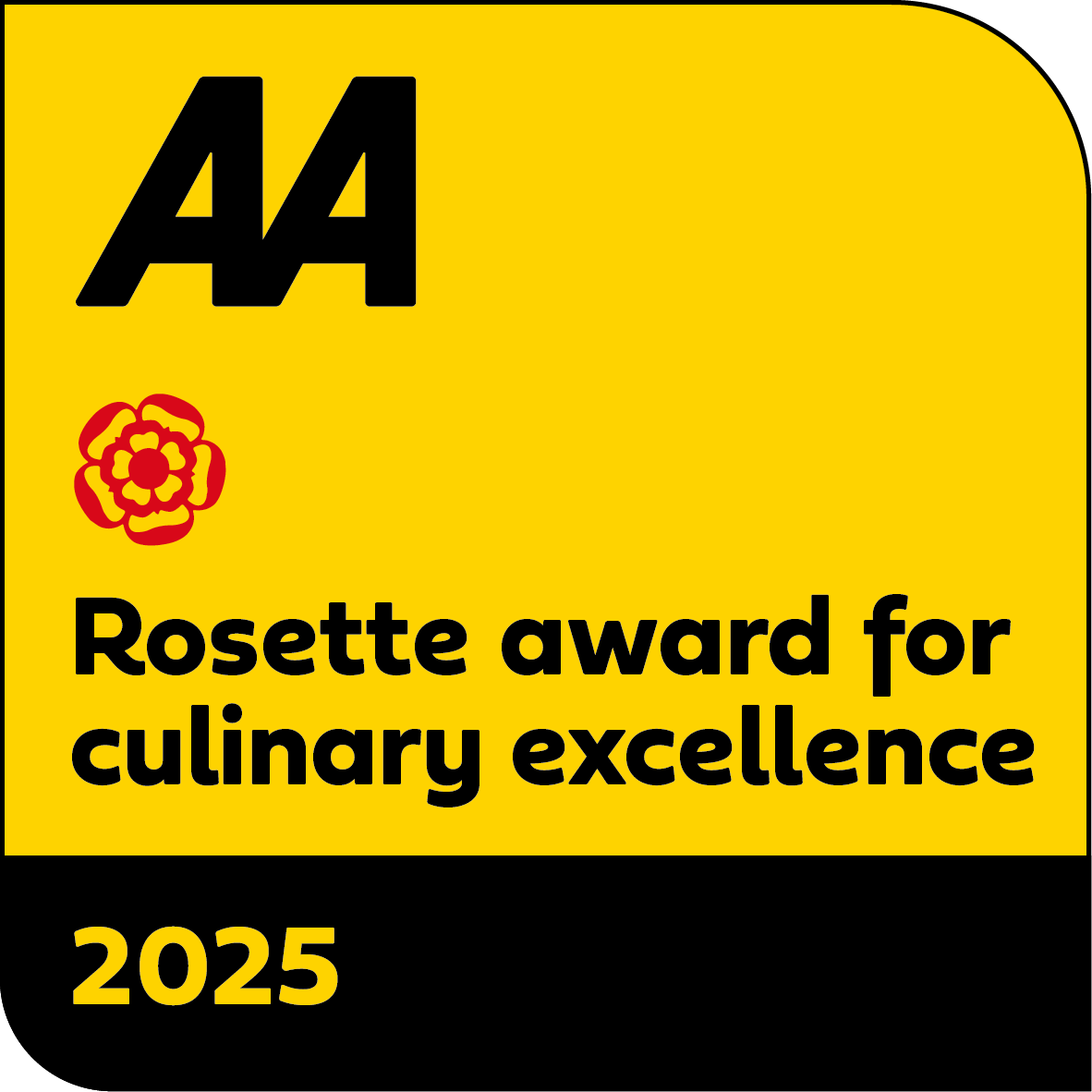 AA Rated Trips Award: Rosette for Culinary Excellence 2025